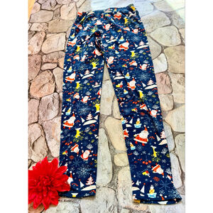 NAVY HOLIDAY LEGGINGS